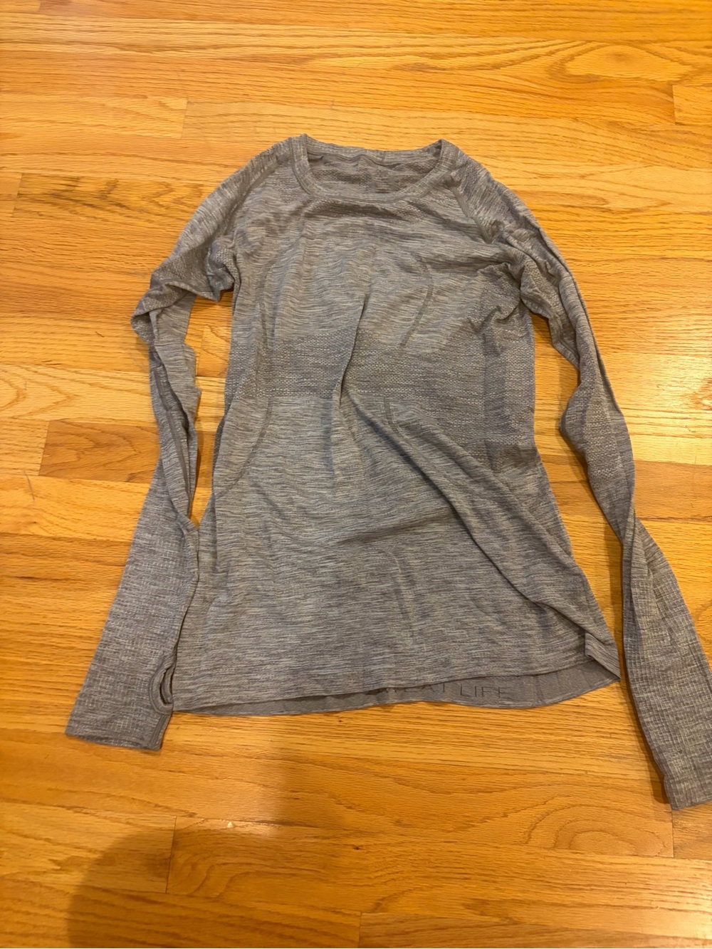 Lululemon Lightweight Gray Long Sleeve Top